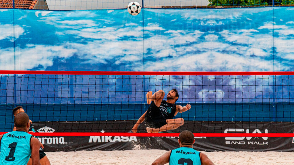 iniciantes no futevôlei