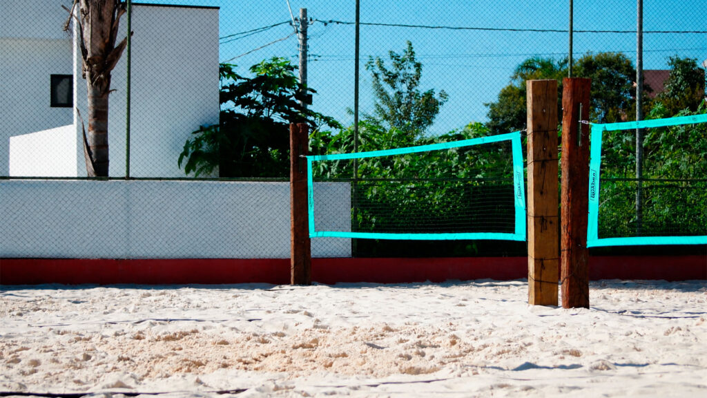 tamanho mínimo de uma quadra de areia